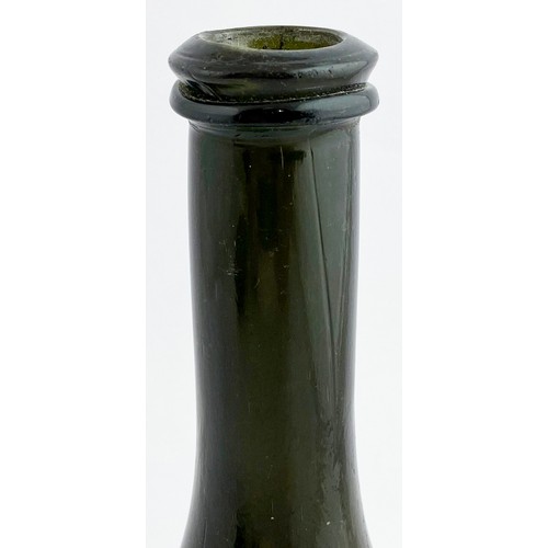 214 - ENGLISH LONG NECKED UTILTY BOTTLE. 9ins tall. Magnificent long necked octagonal bodied utility with ... 