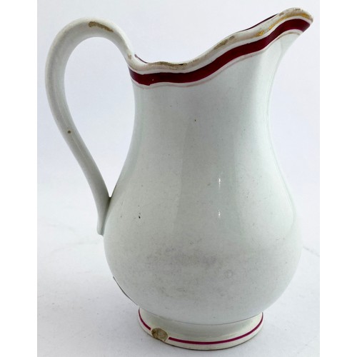 340 - LIVERPOOL RAILWAY JUG. 5ins tall. White, with pink transfer LONDON & N. W. RY CO/ LIVERPOOL/ NORTH W... 