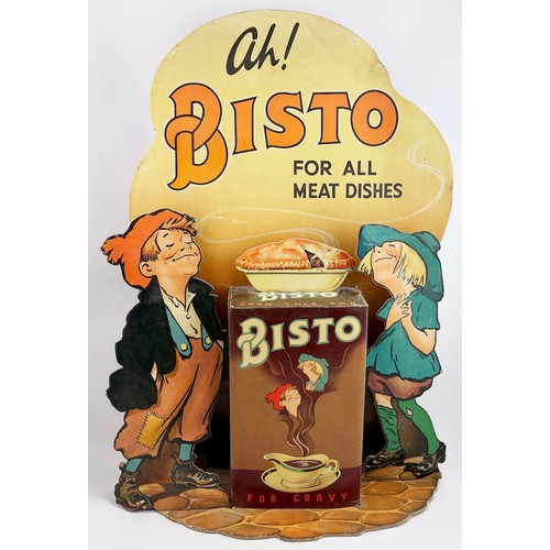 1 - BISTO LARGE 3D CUT OUT SHOP DISPLAY ADVERTISEMENT. 24ins tall, 5.5 deep, 16.5 wide. Multi coloured i... 