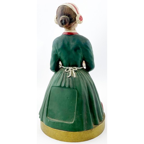 83 - WILLIAMS & HUMBERT THE SHERRY GIRL ADVERTISING FIGURE. 10.75ins tall. Rubberiod figurine of girl hol... 