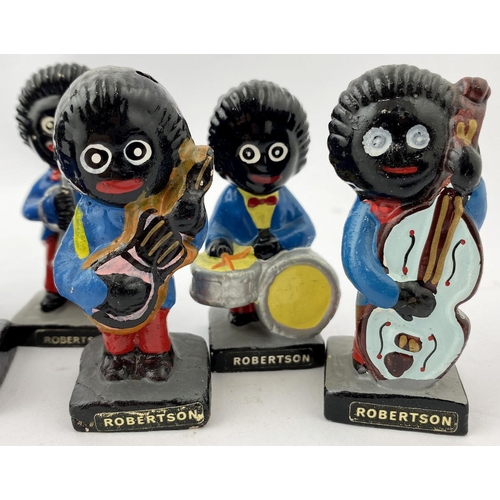 332 - ROBERTSONS GOLLY BAND. A set of thirteen Robertson golly band figurinesplaying various musical instr... 