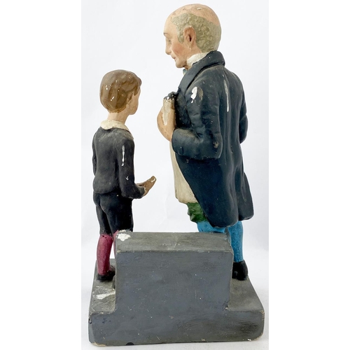 344 - JU JUBES SHOP COUNTER ADVERTISING FIGURE. 11 x 5.7 x 3.8ins. Plaster hand painted shop counter figur... 