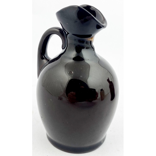 51 - WATCHMAN MINIATURE KINGSWARE WHISKY JUG. JL p53. 3.75ins tall. Bulbous form, well modelled & coloure... 