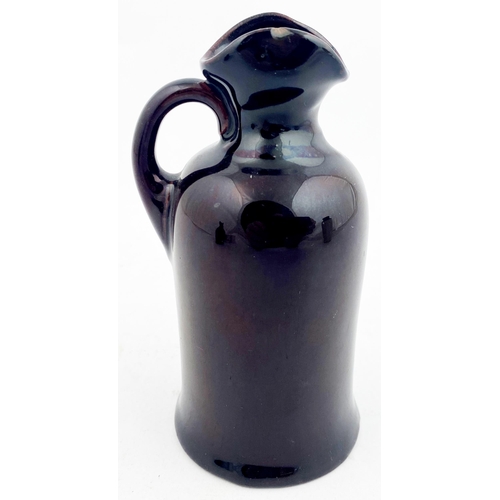 52 - WATCHMAN MINIATURE KINGSWARE WHISKY JUG. JL p53. 3.7ins tall. Cylindrical body form, well modelled &... 