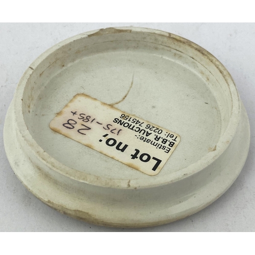 102 - J.J MATTHIAS LONDON POT LID. (APL p347) ??ins diam. UNRIVALLED CHERRY TOOTH PASTE. Central Prince of... 