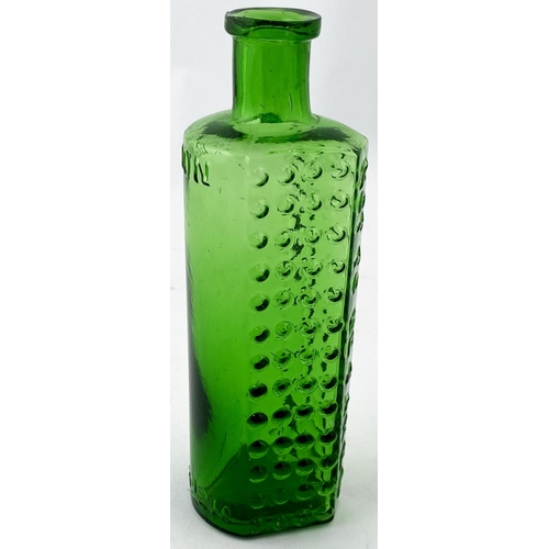 161 - TAYLORS PATENT POISON. 6ins tall.. Bright emerald green. NOT TO BE TAKEN vertically down front thin ... 