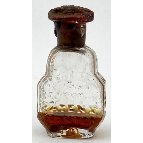 163 - ROBERT TURLINGTONS BALSAM OF LIFE BOTTLE. 2.6ins tall, lead glass. THE/ KINGS/ ROYALL/ PATENT/ GRANT... 