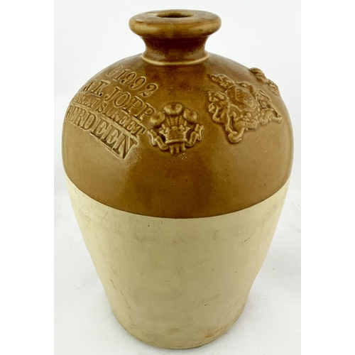 189 - ABERDEEN FLAGON. 12.5ins tall. Round shouldered, t.t., flared lip 1 gallon capacity flagon. Impresse... 