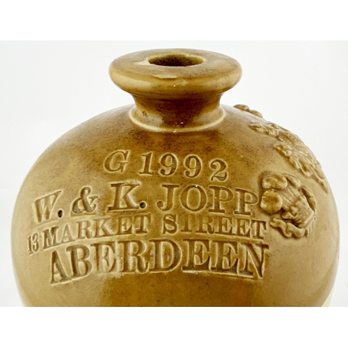 189 - ABERDEEN FLAGON. 12.5ins tall. Round shouldered, t.t., flared lip 1 gallon capacity flagon. Impresse... 