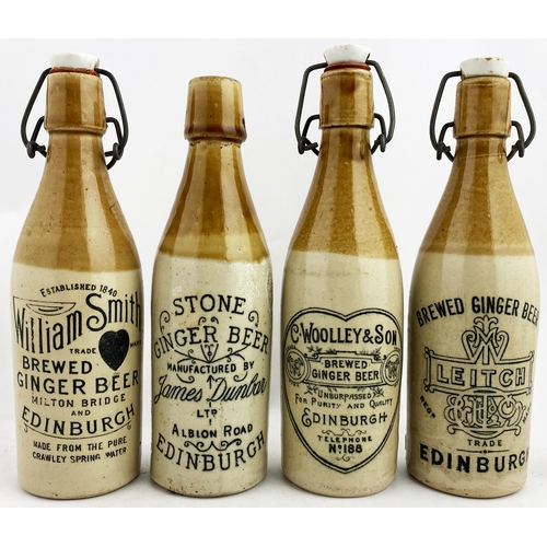 EDINBURGH GINGER BEER GROUP. Tallest 9.3ins. All good condition - 3 ...