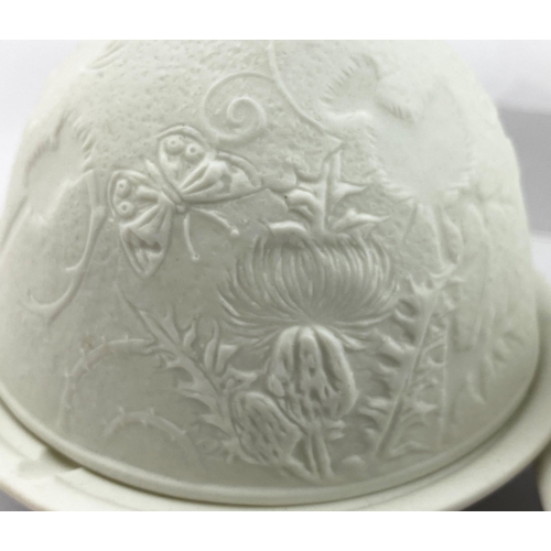 375 - WEDGEWOOD NIGHT LIGHT GROUP. Tallest 3.5ins. Some impd base p.m. Some Lithophane various patterns/ ... 