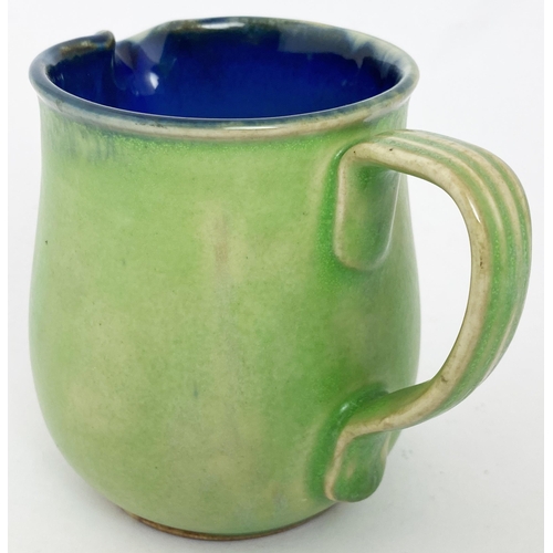 582 - ROYAL DOULTON GREEN KING JUG. 4ins tall. GREENE KING/ 1799/ FINE SUFFOLK/ ALES badge under spout, re... 