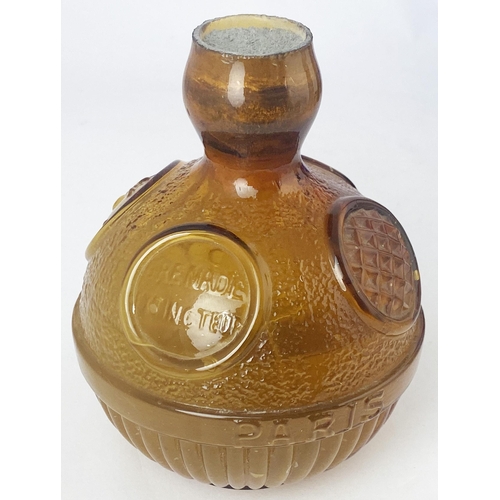 6 - SYSTEM LABBE FIRE GRENADE.. 5.75ins tall. Light amber glass. Embossed centre band INCOMBUSTIBILITE/ ... 