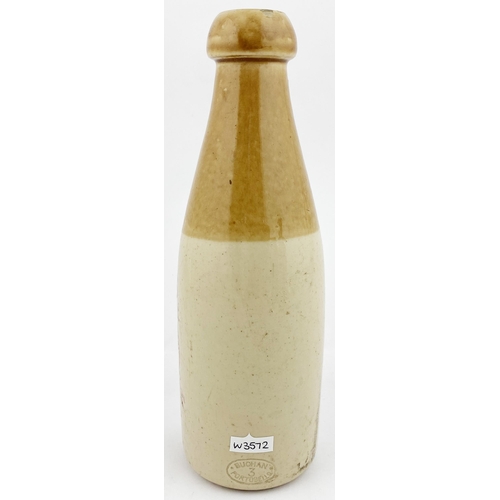 159 - NTH & STH SHIELDS & TYNEMOUTH GINGER BEER BOTTLE. 7.9ins tall, ch., t.t., Buchan p.m. Very impressiv... 