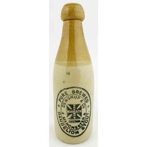 164 - MANCHESTER GINGER BEER BOTTLE. 8.2ins tall, ch., t.t., cork lip, Price Bristol p.m. DEWSNUP & CO/ DA... 