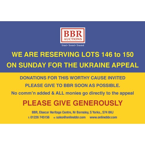 149 - UKRAINE FUND LOT. Only available on the day to those present. Donations accepted prior. 
Images will... 