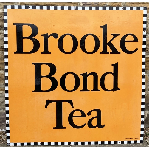 170 - BROOKE BOND TEA SIGN. 40 x 40ins. Extremely good condition, full sheen, minute edge flakes.