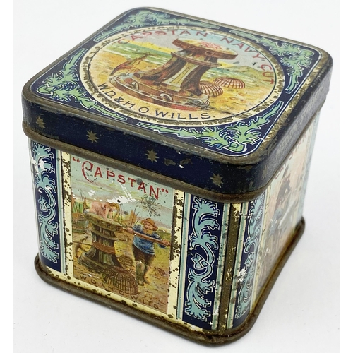 180 - ROWNTREES TINS GROUP. Largest 4 x 4ins. Inc. Toffee, Cocoa & biscuits,great double sided pictorial t... 