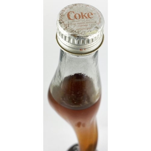 140 - COCA COLA NOVELTY STRETCHED GLASS BOTTLE. 19.7ins tall. Extraordinary stretched glass Coke bottle, o... 