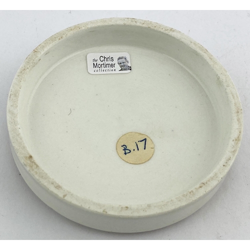 9 - CROSSE & BLACKWELL ANCHOVY PASTE POT LID. 3.25ins diam. Brown transfer CROSSE & BLACKWELLS/ ANCHOVY/... 