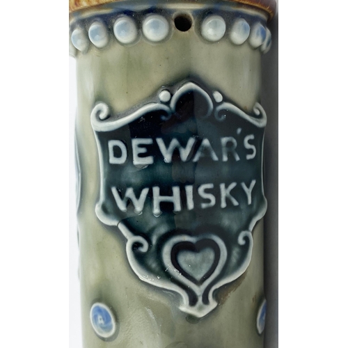 57 - DEWARS WHISKY DOULTON ARTWARE BARREL SPIGOT. 6 ins tall. Shiny stoneware spigot with well engineerd ... 