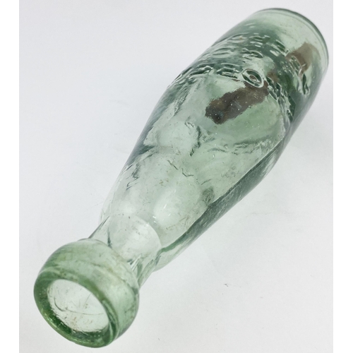 135 - ABERDARE TAPPS PATENT BOTTLE. 9.25ins. Aqua glass. Embossed E. ROBERTS/ & CO/ ABERDARE then to rear ... 