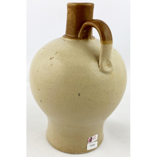 213 - WICKLOW DISTILLERY WHISKY JUG. WG p209. 7.7ins tall. Spherical body with outward curving lower narro... 