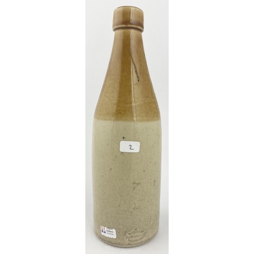 206 - LOCHSIDE MONTROSE GINGER BEER BOTTLE. 8.8ins tall, ch., t.t., square shaped cork lip. Rampant lion p... 