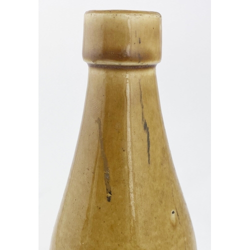 206 - LOCHSIDE MONTROSE GINGER BEER BOTTLE. 8.8ins tall, ch., t.t., square shaped cork lip. Rampant lion p... 