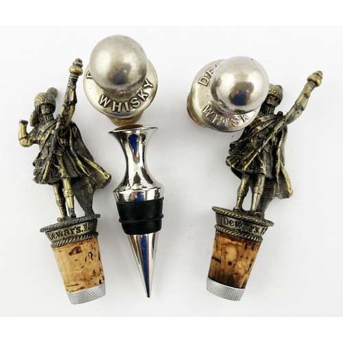 427 - KINGSWARE FLASK DUO. Tallest 7.5ins. Ben Jonson & hatted man to front. Damages. (2)