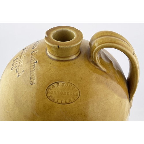 578 - EDINBURGH IMPRESSED FLAGON. 16.5ins tall. James Chalmers, rear handle, side p.m. Damages. 9/10 Unsui... 