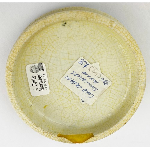 678 - ATKINSONS COLD CREAM POT LID. 3.5ins diam. Price 5/s. Minor edge wear, repair ?