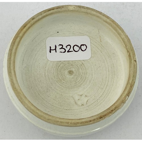 130 - MANCHESTER HAIR RESTORER POT LID. (APL pg 424, 46) 2ins diam. Black transfer. DR HASSELLS/ HAIR REST... 