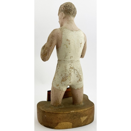 65 - INVICTA UNDERWEAR 
ADVERTISING STATUETTE. 12.2ins 
tall, rubberoid & card. Bonny looking 
gent attir... 