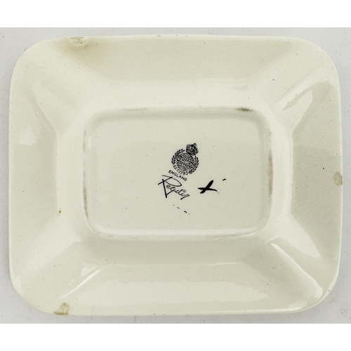 264 - EXETER & NEWTON ABBOT ASHTRAY. 4.8 x 4.2ins. Lettering to perimeter & centre for St Annes Ales and S... 