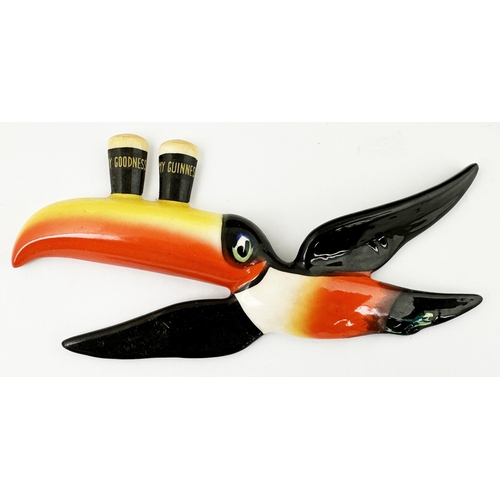 290 - FLYING TOUCAN WALL HANGER. 6ins. Carlton Ware base mark in original box. Very minute nick to beak.