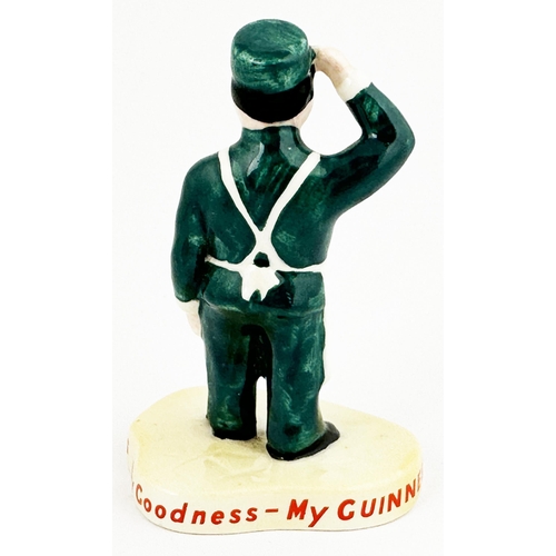 292 - GUINNESS ZOOKEEPER PROMOTIONAL MINIATURE FIGURE. 4ins tall. White overalls with green under shirt, t... 