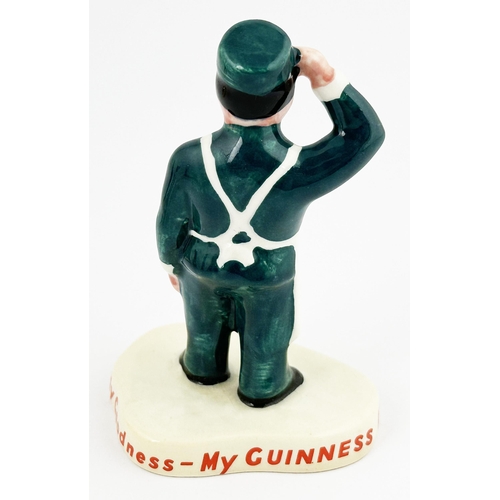 295 - GUINNESS ZOOKEEPER PROMOTIONAL MINIATURE FIGURE. 4ins tall. White overalls with green under shirt, t... 