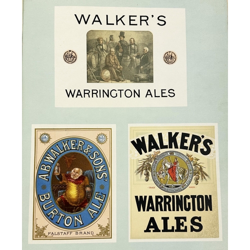 332 - WALKERS WARRINGTON ALES HARDBACK PROMOTIONAL BOOK. 8.8 x 11.7ins. An interesting item containing goo... 