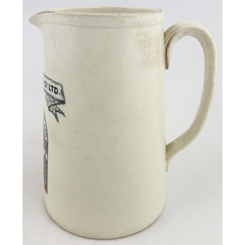 335 - WORTHINGTON BURTON ON TRENT PUB JUG. 6.5ins tall. WORTHINGTON & CO LTD within a banner, beer label f... 