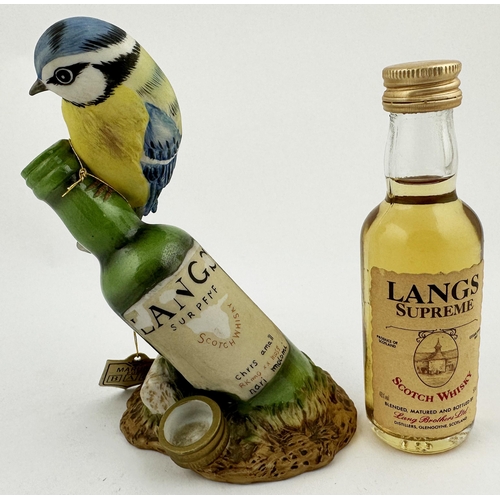 359 - LANGS SCOTCH WHISKY ADVERTISING STATUETTE BY MARURI. 5.5ins tall. Multi coloured hand painted cerami... 