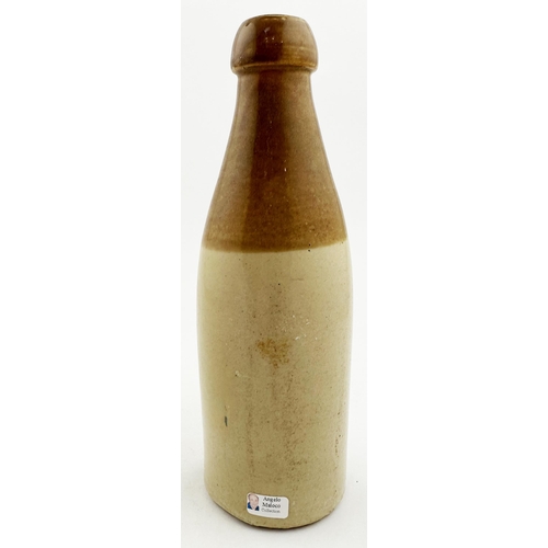 13 - T SIMPSON OLDMELDRUM BREWERY GINGER BEER BOTTLE. Angelo Maloco 8.4ins tall, ch., t.t., blob cork lip... 