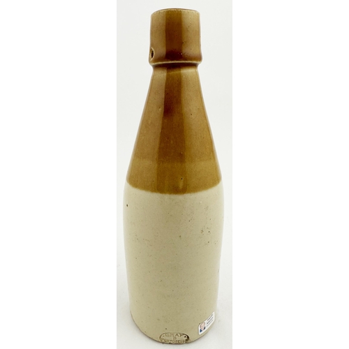 143 - WATSON & MAITLAND LEITH GINGER BEER BOTTLE. 8.4ins tall, ch., t.t., square swing stopper type lip. G... 