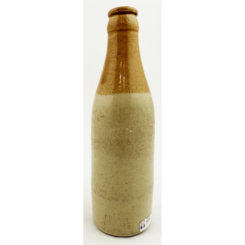 144 - ABERDEEN SPLIT SIZE GINGER BEER. 7.4ins tall, ch., t.t. (unusual orangey tan), c.c. (chipped). Bucha... 