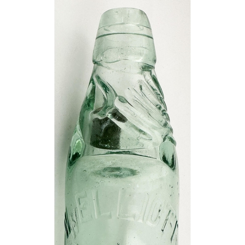 150 - W ELLIOTT CHOPPINGTON COLOURED MARBLE SHAWS PATENT CODD BOTTLE. 7.5ins tall. Name & place heavily em... 