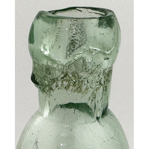 151 - SOUTH YORKSHIRE AERATED WATER CO HUDDERSFIELD BARRET & ELERS PATENT BOTTLE. 9.1ins tall, aqua glass,... 