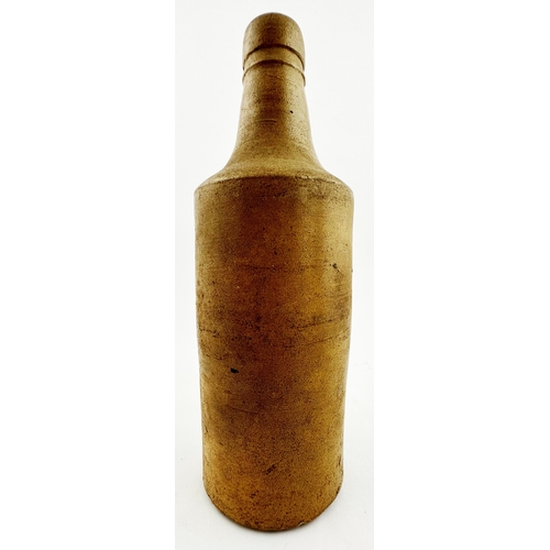 56 - COVENTRY EARLY PORTER. 10.1ins tall. Hand thrown light brown salt glaze porter bottle. Impressed nea... 