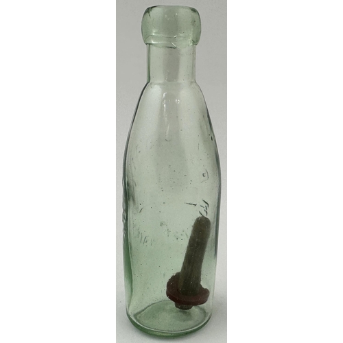 120 - ROCHDALE MINERAL WATER CO BARRETT & ELERS PATENT. Small 6oz size, 6.7ins tall. Long awaited offering... 