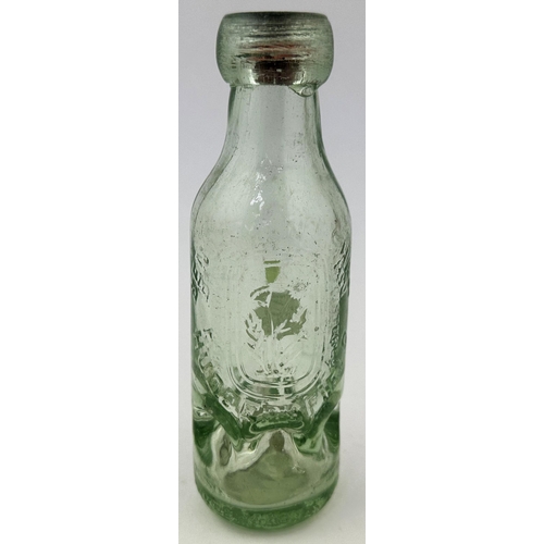 122 - BENJAMIN SHAW HUDDERSFIELD SYKES MCVAY PATENT CODD BOTTLE. 6.8ins tall. A very attractive, six dimpl... 