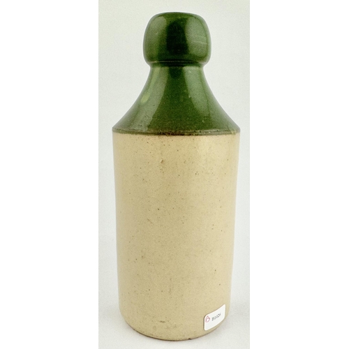 151 - SKETCHS PEMBROKE DOCK GINGER BEER BOTTLE. 6.9ins tall. Std, t.t. (green top, cork closure) Minute in... 